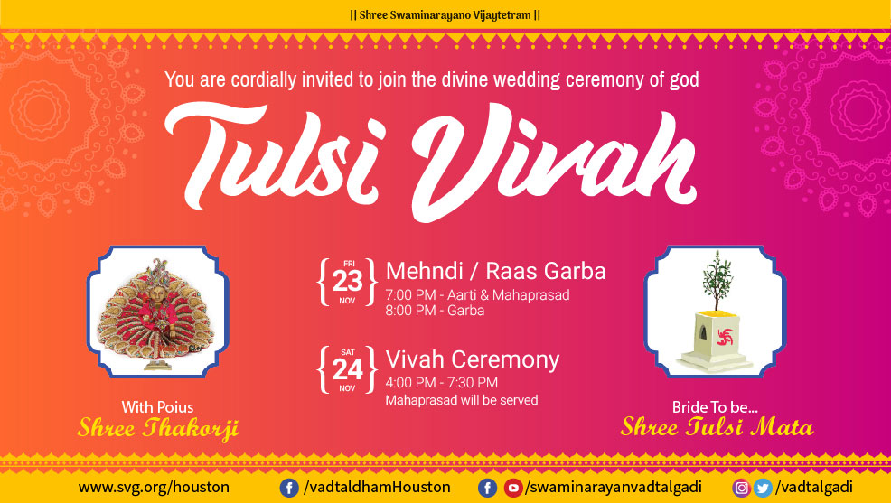 Swaminarayan Vadtal Gadi, Tulsi-Vivah-TX-2018.jpg