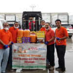 Swaminarayan Vadtal Gadi, SVG-Charity-Donated-1800-pounds-of-food-and-water-to-the-Houston-Food-Bank-By-Vadtal-Dham-Houston-USA-7.jpg
