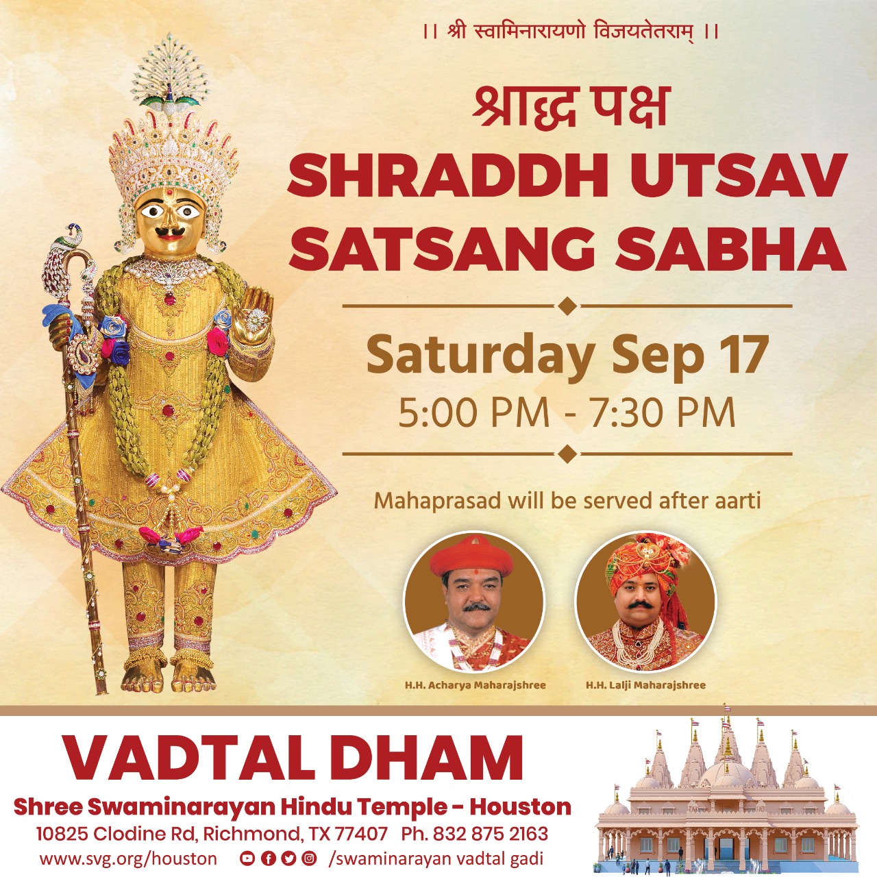 Swaminarayan Vadtal Gadi, Shraddh-Utsav-Satsang-Sabha.jpg