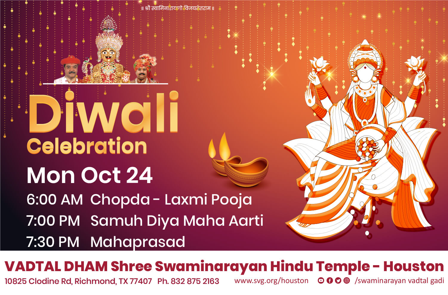 Swaminarayan Vadtal Gadi, 24-oct-2022-Diwali-Celebration.jpg
