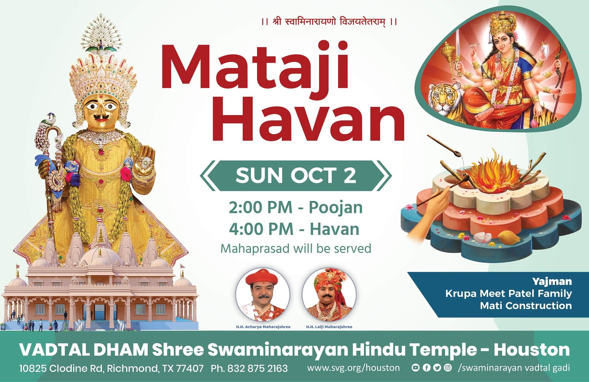 Swaminarayan Vadtal Gadi, Slider-Mataji-Havan-2022-1.jpg