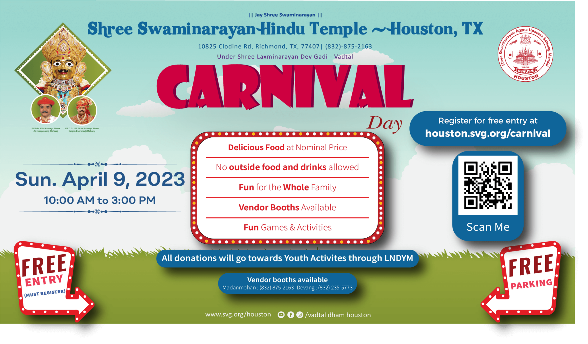 Carnival Day Vadtal Dham Houston, TX USA